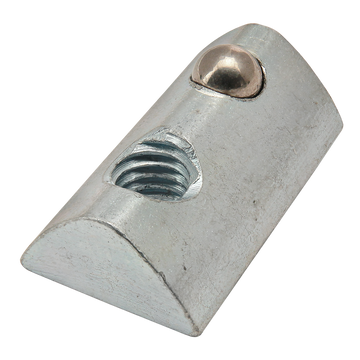 3914 -  M6 Roll-In T-Nut with Ball Spring