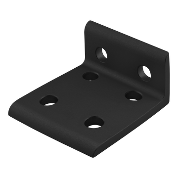 4175-BLACK -  10 Series 6 Hole - Wide 2x4 Inside Corner Bracket