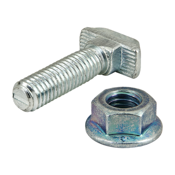 75-3638 -  M8 x 30.00mm Drop-In T-Slot Stud with Flanged Hex Nut