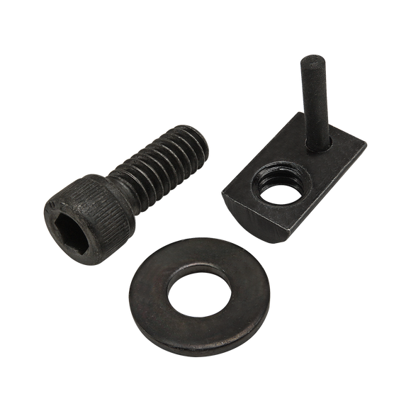75-3823 -  Bolt Assembly: 1/4-20 x .625" Black SHCS with Washer and Roll-In T-Nut with Flex Handle - Black Zinc