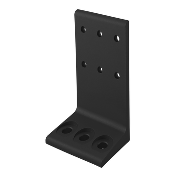 2404-BLACK -  10 Series 3" Economy Floor Mount Base Plate