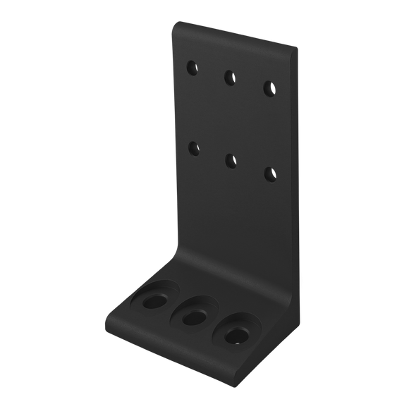 2404-BLACK -  10 Series 3" Economy Floor Mount Base Plate