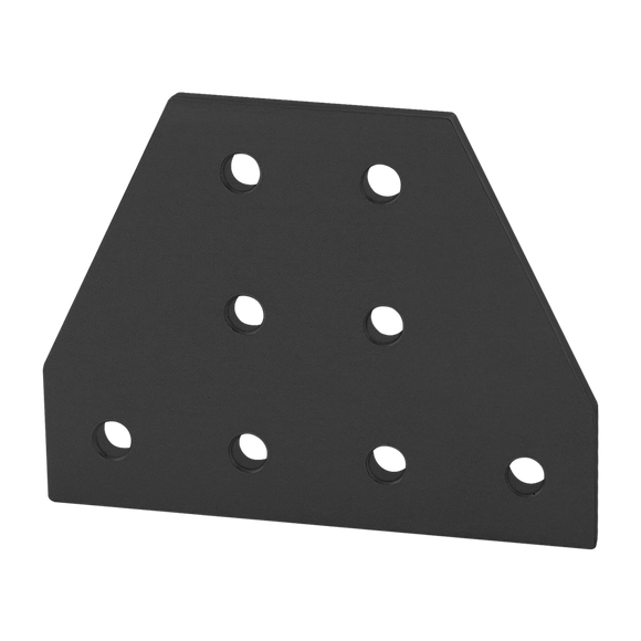 4155-BLACK -  10 Series 8 Hole - Tee Flat Plate