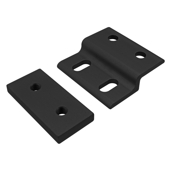 20-2494-BLACK -  20 Series Single Arm Wide Mesh Retainer with Wide Backing Plate