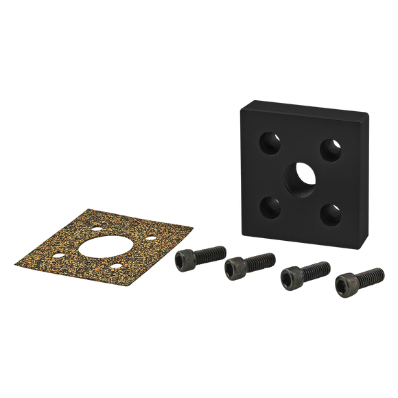 2160-BLACK -  15 Series 5-Hole Square Pressure Manifold Feed Plate