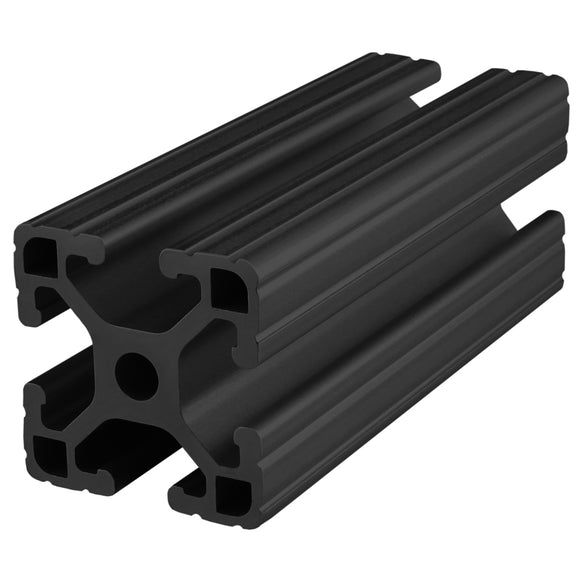 1515-LITE-97-BLACK-FB -  1.5" X 1.5" LITE T-SLOT EXT 97IN BAR FL BLK ANOD