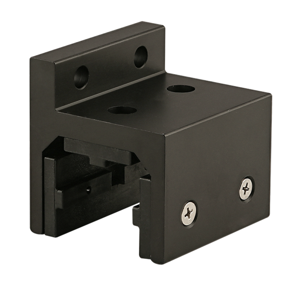 6815-BLACK -  15 Series 3 Slot Mount - Single Flange Short Standard Linear Bearing