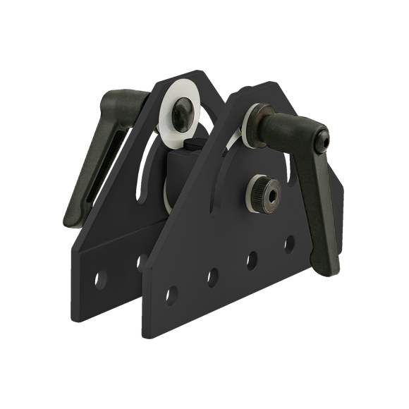 4053-BLACK -  10 Series 180 Degree Double Pivot Bracket Assembly with "L" Handles