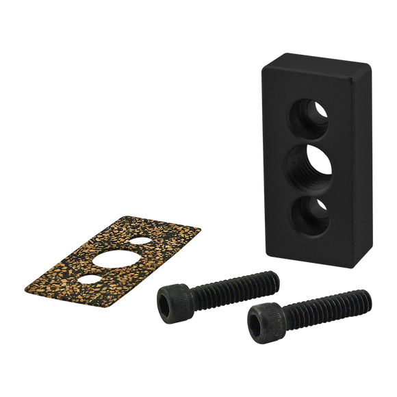2151-BLACK -  10 Series 3-Hole Pressure Manifold Feed Plate