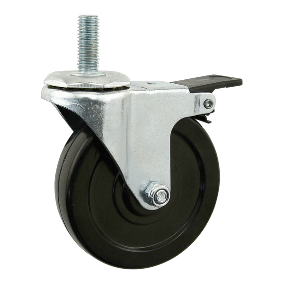65-2345 -  Threaded Stem Swivel Caster: M12 x 30mm