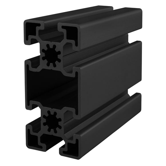 45-4590-3M-BLACK-FB -  45mm X 90mm T-SLOT EXTRUSION 3M BAR FULL BLACK ANODIZE