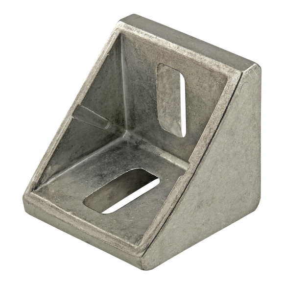 14085 -  45 Series 2 Hole - 42mm Slotted Inside Corner Bracket with Dual Support