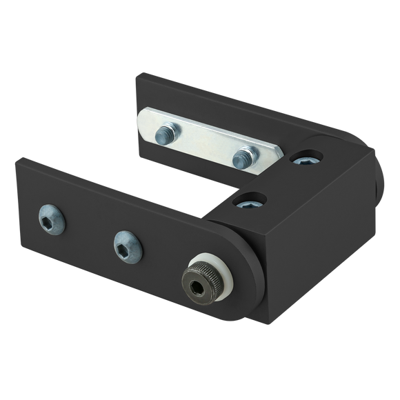 40-4430-BLACK -  40 Series Right Angle Universal Dynamic Pivot Assembly with Dual Straight Arms