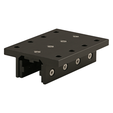 6726-BLACK -  10 Series 3 Slot Mount - Double Flange Long Standard Linear Bearing