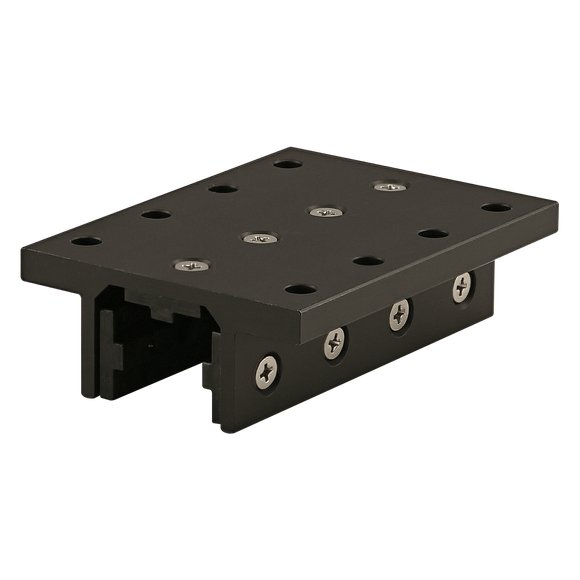 6726-BLACK -  10 Series 3 Slot Mount - Double Flange Long Standard Linear Bearing