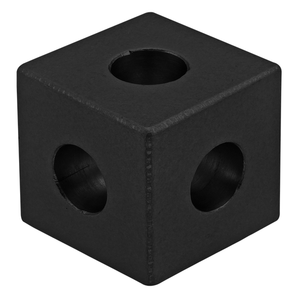 4042-BLACK -  10 Series 3 Way - Squared Corner Connector