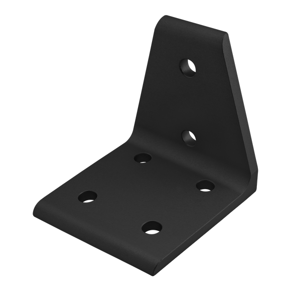 4311-BLACK -  15 Series 6 Hole - Center Inside Corner Bracket