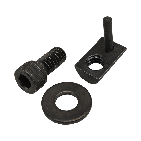 75-3821 -  Bolt Assembly: 1/4-20 x .500" Black SHCS with Washer and Roll-In T-Nut with Flex Handle - Black Zinc