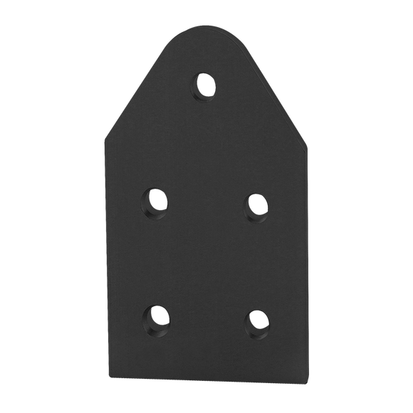 4371-BLACK -  15 Series 5 Hole - Triangular Pivot Plate