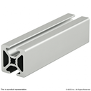 1004-S - 1.00” X 1.00” Smooth Surface T-Slotted Profile - Two Opposite Open T-Slots-1