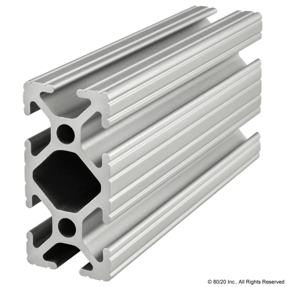 1020 - 1.00” X 2.00” T-Slotted Profile - Six Open T-Slots