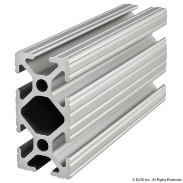 1020 - 1.00” X 2.00” T-Slotted Profile - Six Open T-Slots