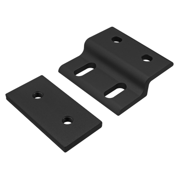 25-2494-BLACK -  25 Series Single Arm Wide Mesh Retainer with Wide Backing Plate
