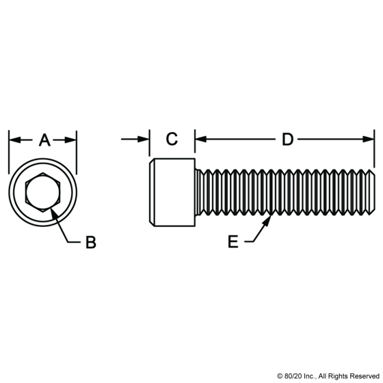11-6512 - M6 x 12.00mm (SHCS)