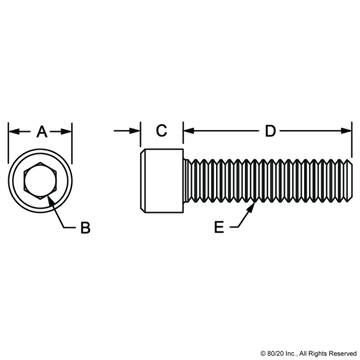 11-6512 - M6 x 12.00mm (SHCS) - 0