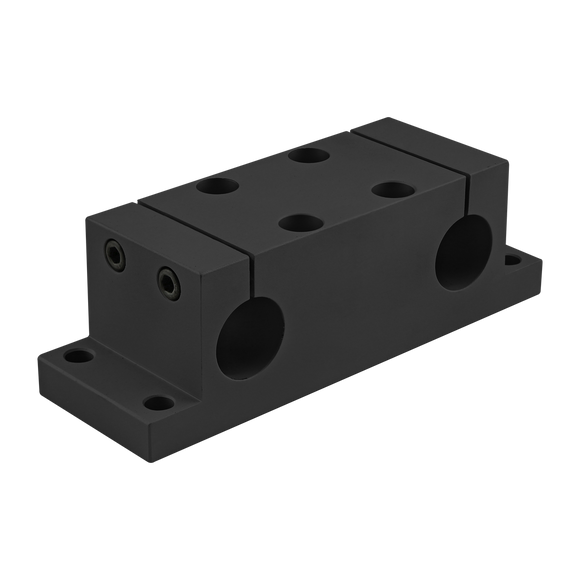 5850-BLACK -  15 Series 1" Double Shaft Stanchion Mounting Block