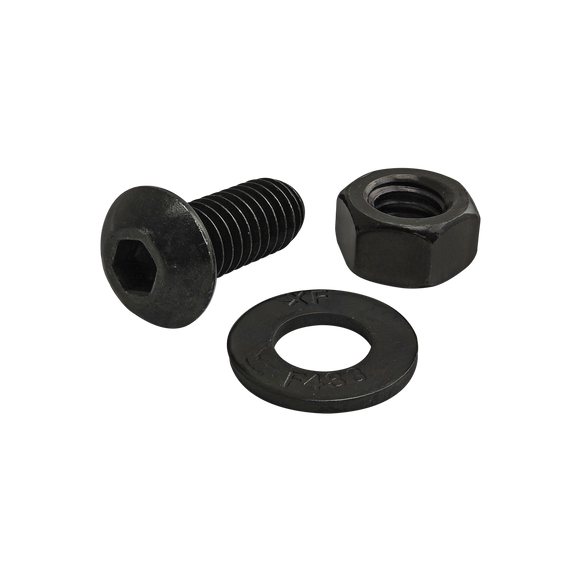 3442 -  Bolt Assembly: 5/16-18 x .750" Black BHSCS with Washer and Hex Nut - Black Zinc