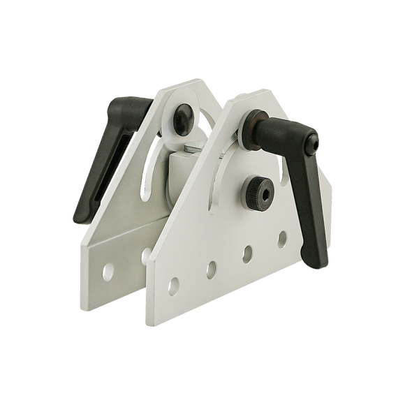 25-4053 -  25 Series 180 Degree Double Pivot Bracket Assembly with "L" Handles