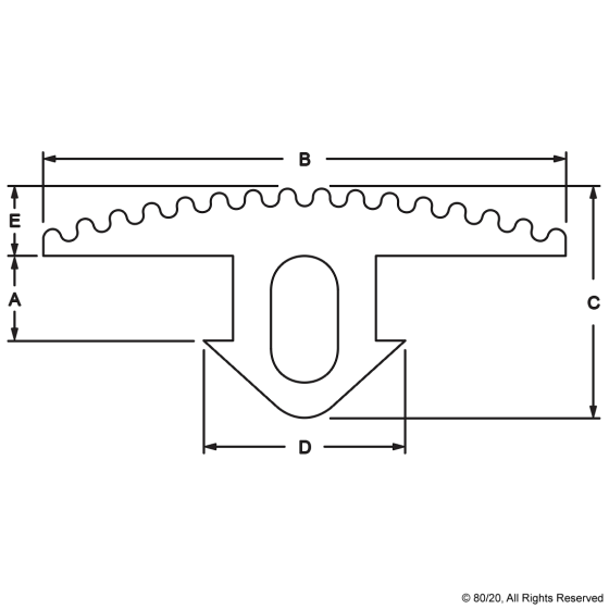 12006 - 15 Series ﻿Tread Strip (sold per meter)