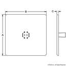 12271 - 30 Series End Cap with Molded Push-In Stem-2