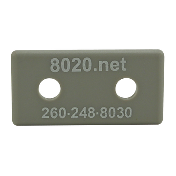 2045GRA -  15 Series End Cap with Push-In Fastener