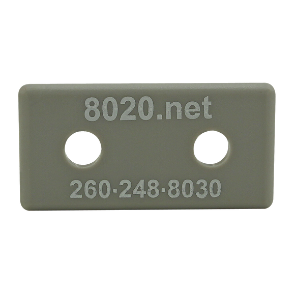 2045GRA -  15 Series End Cap with Push-In Fastener
