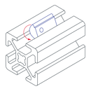 13031 - M6 Self-Aligning Roll-in T-Nut with Ball Spring-3