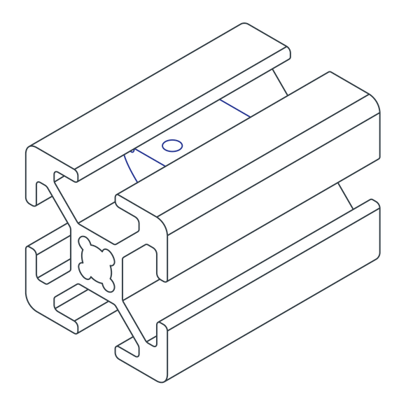 13034 - M8 Self-Aligning Roll-in T-Nut with Ball Spring