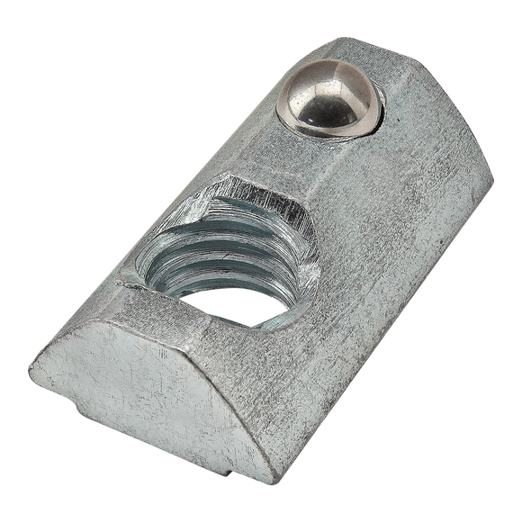 13031 - M6 Self-Aligning Roll-in T-Nut with Ball Spring