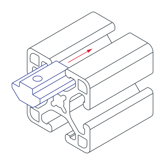 13053 - M8 Self-Aligning Slide-in T-Nut with Ball Spring