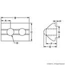 13084 - M5 Self-Aligning Roll-in T-Nut with Ball Spring-2