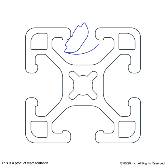 13089 - M4 Short Self-Aligning Roll-in T-Nut with Spring Leaf