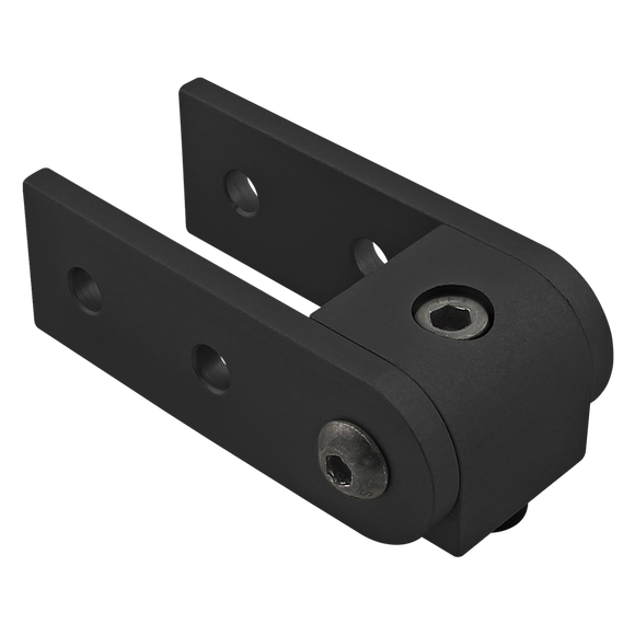 4005-BLACK -  10 Series 90 Degree&nbsp;Right Angle Structural Pivot Assembly&nbsp;with Dual Straight Arms