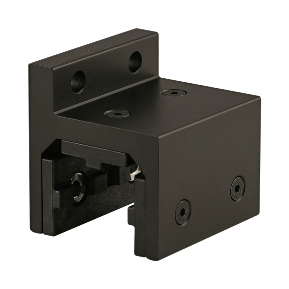 40-6830-BLACK -  40 Series 3 Slot Mount - Single Flange Short High-Cycle Linear Bearing