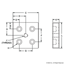 14037 - 30 Series, M10 Center Tap Base Plate-2