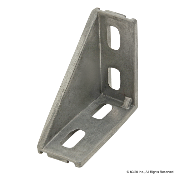14057 - 20 Series 4 Hole - Inside Corner Bracket with Single Support