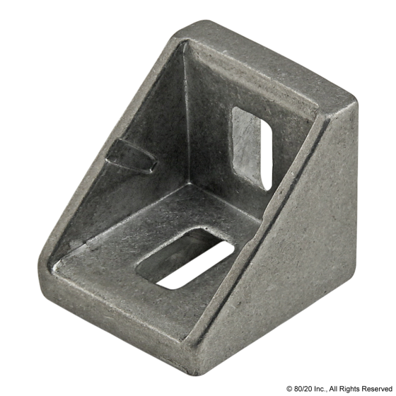 14060 - 20 Series 2 Hole - 18mm Slotted Inside Corner Bracket with Dual Support