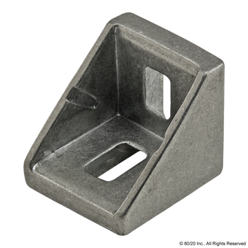 14060 - 20 Series 2 Hole - 18mm Slotted Inside Corner Bracket with Dual Support