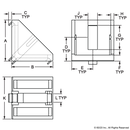 14079 - 40 Series 2 Hole- 39mm Slotted Inside Corner Bracket with Dual Support-2