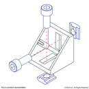 14079 - 40 Series 2 Hole- 39mm Slotted Inside Corner Bracket with Dual Support-3